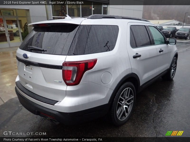 Ingot Silver / Ebony Black 2018 Ford Explorer Sport 4WD