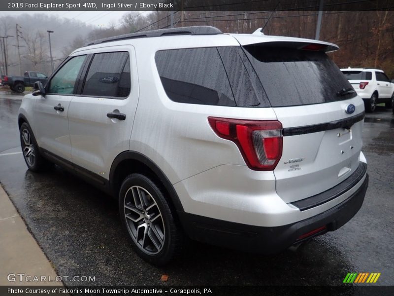 Ingot Silver / Ebony Black 2018 Ford Explorer Sport 4WD