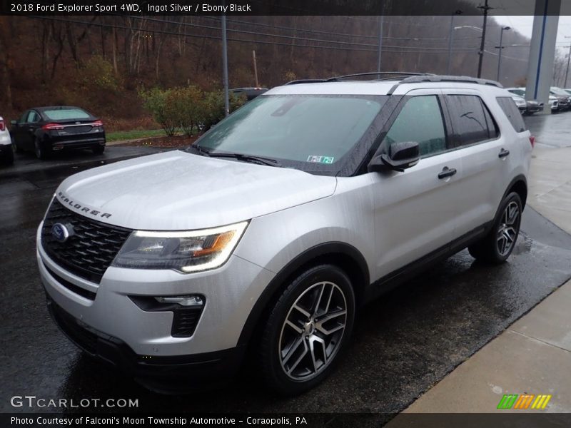 Ingot Silver / Ebony Black 2018 Ford Explorer Sport 4WD
