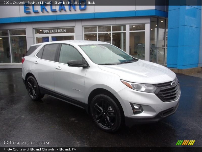 Silver Ice Metallic / Jet Black 2021 Chevrolet Equinox LT AWD