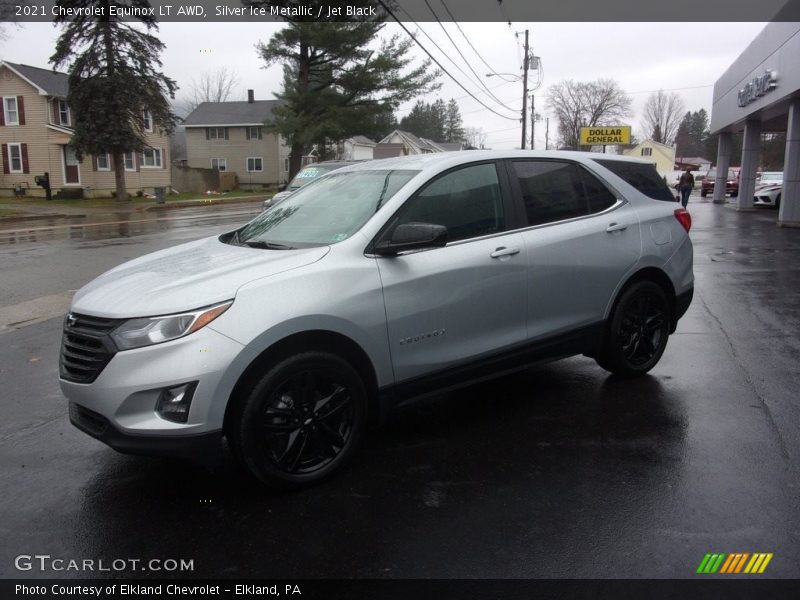 Silver Ice Metallic / Jet Black 2021 Chevrolet Equinox LT AWD