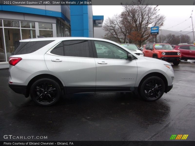 Silver Ice Metallic / Jet Black 2021 Chevrolet Equinox LT AWD