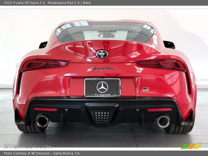 Renaissance Red 2.0 / Black 2020 Toyota GR Supra 3.0