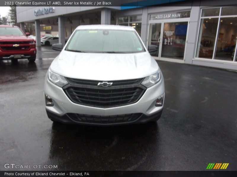 Silver Ice Metallic / Jet Black 2021 Chevrolet Equinox LT AWD