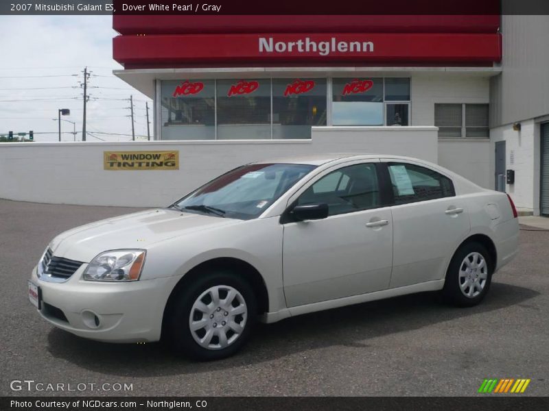 Dover White Pearl / Gray 2007 Mitsubishi Galant ES