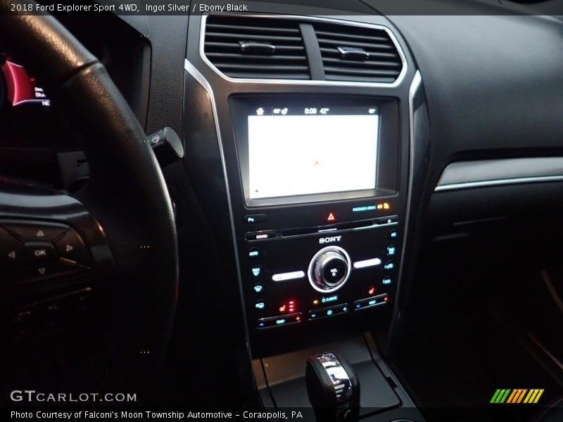 Ingot Silver / Ebony Black 2018 Ford Explorer Sport 4WD