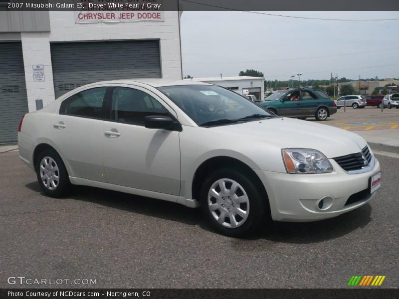 Dover White Pearl / Gray 2007 Mitsubishi Galant ES