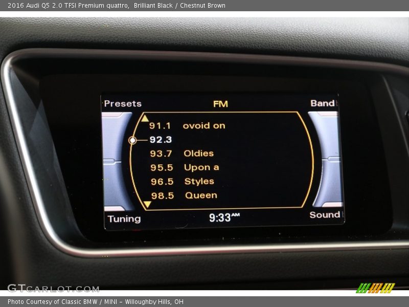Brilliant Black / Chestnut Brown 2016 Audi Q5 2.0 TFSI Premium quattro