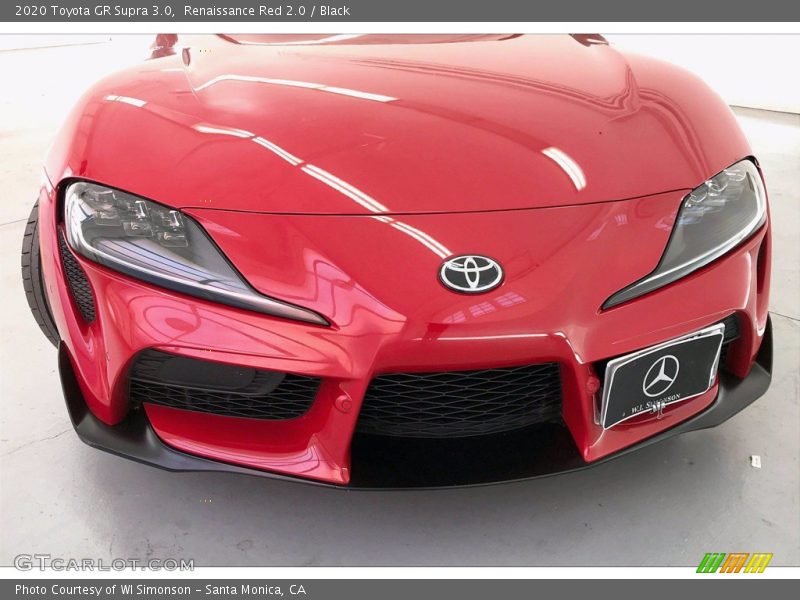 Renaissance Red 2.0 / Black 2020 Toyota GR Supra 3.0