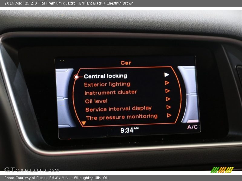 Brilliant Black / Chestnut Brown 2016 Audi Q5 2.0 TFSI Premium quattro
