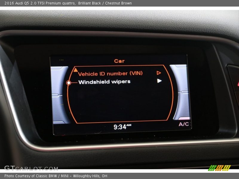 Brilliant Black / Chestnut Brown 2016 Audi Q5 2.0 TFSI Premium quattro