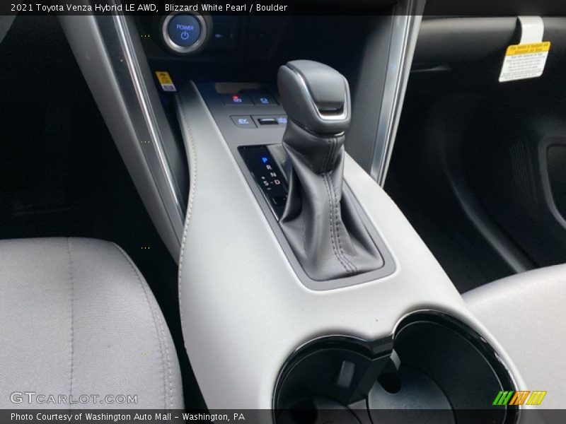 Blizzard White Pearl / Boulder 2021 Toyota Venza Hybrid LE AWD