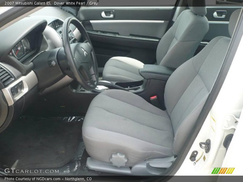 Dover White Pearl / Gray 2007 Mitsubishi Galant ES