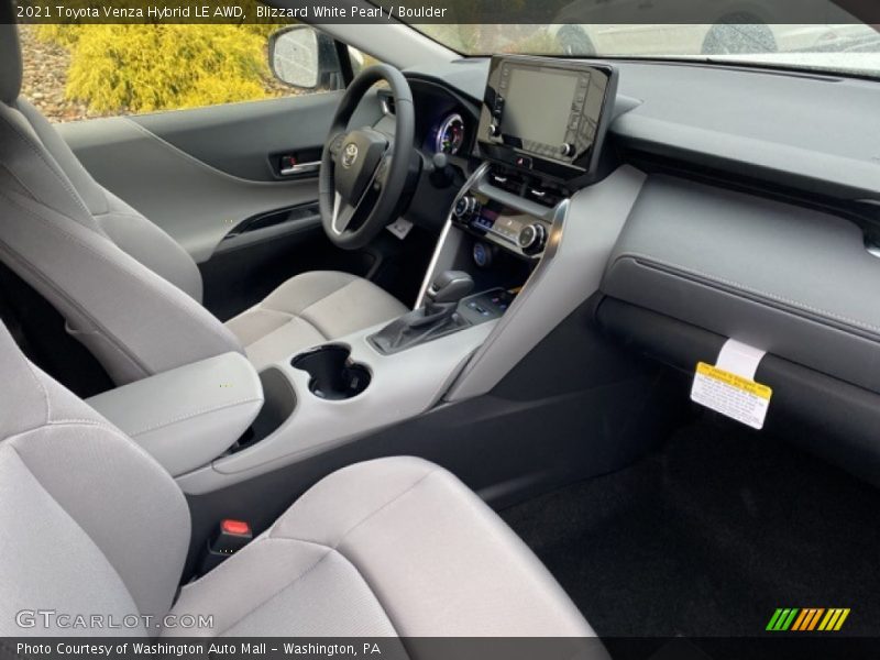 Blizzard White Pearl / Boulder 2021 Toyota Venza Hybrid LE AWD