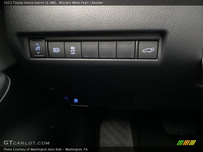 Blizzard White Pearl / Boulder 2021 Toyota Venza Hybrid LE AWD