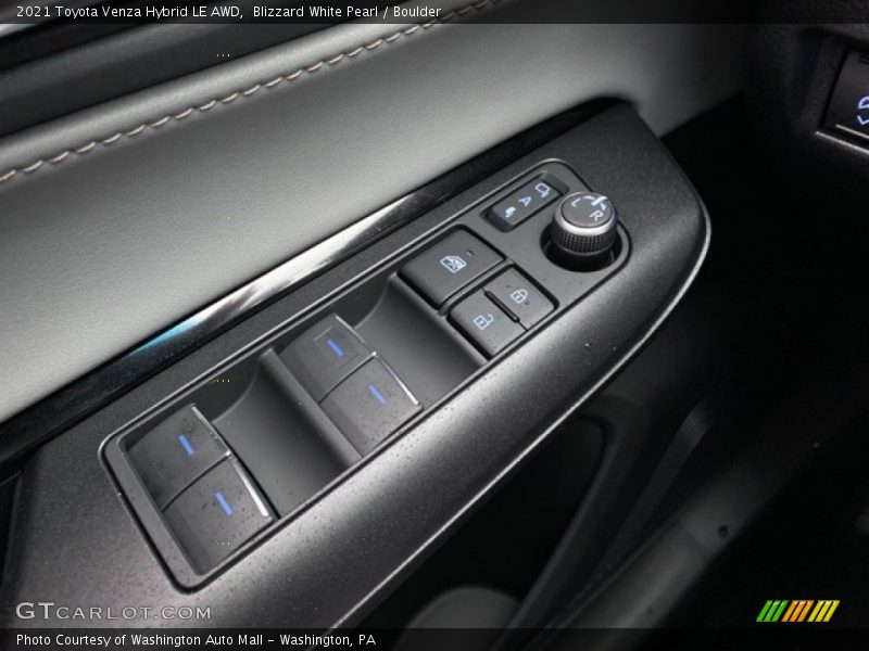 Blizzard White Pearl / Boulder 2021 Toyota Venza Hybrid LE AWD