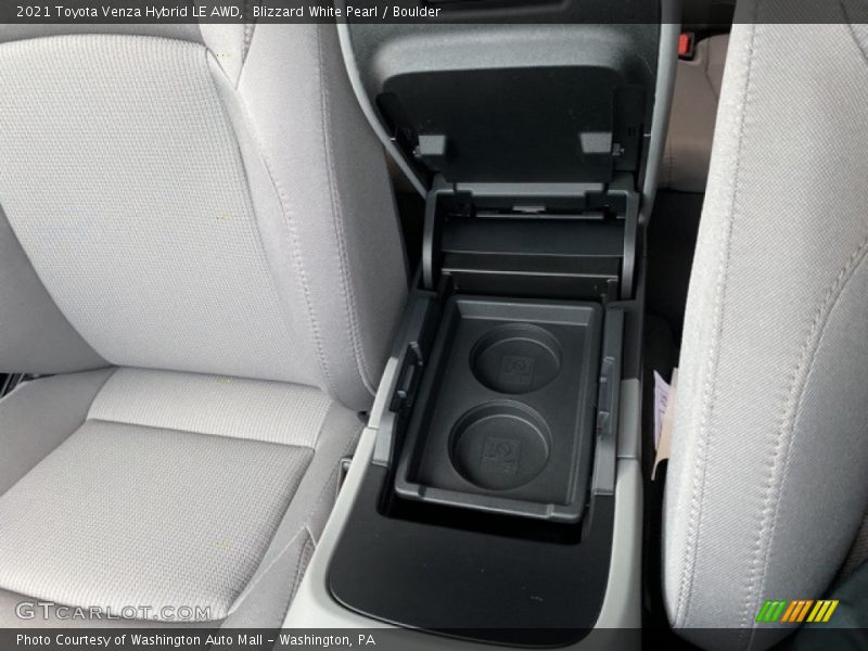 Blizzard White Pearl / Boulder 2021 Toyota Venza Hybrid LE AWD