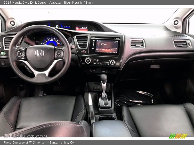  2015 Civic EX-L Coupe Black Interior