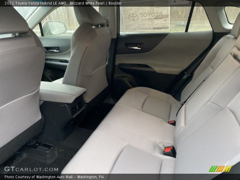 Blizzard White Pearl / Boulder 2021 Toyota Venza Hybrid LE AWD