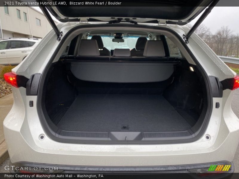 Blizzard White Pearl / Boulder 2021 Toyota Venza Hybrid LE AWD