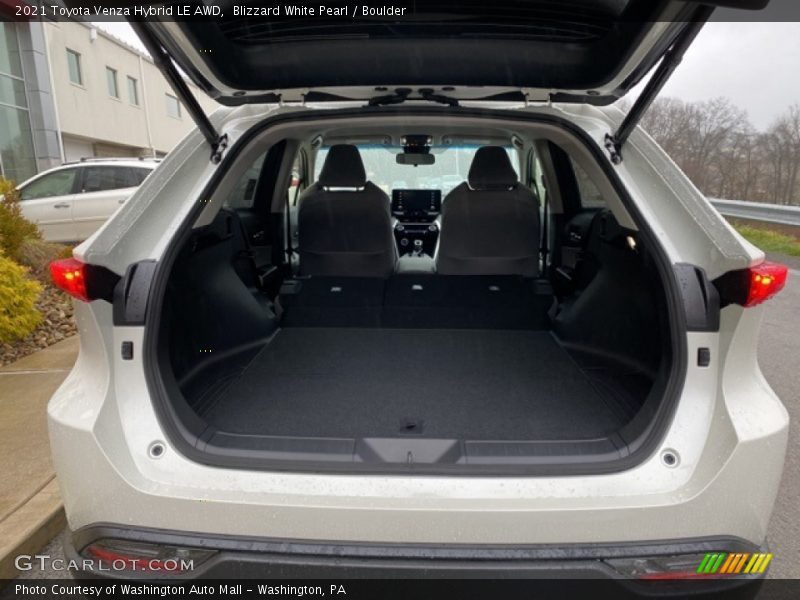 Blizzard White Pearl / Boulder 2021 Toyota Venza Hybrid LE AWD