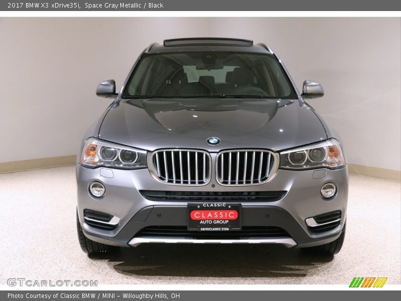 Space Gray Metallic / Black 2017 BMW X3 xDrive35i