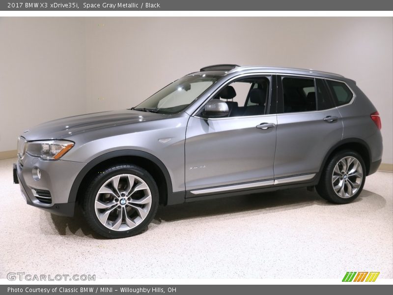 Space Gray Metallic / Black 2017 BMW X3 xDrive35i