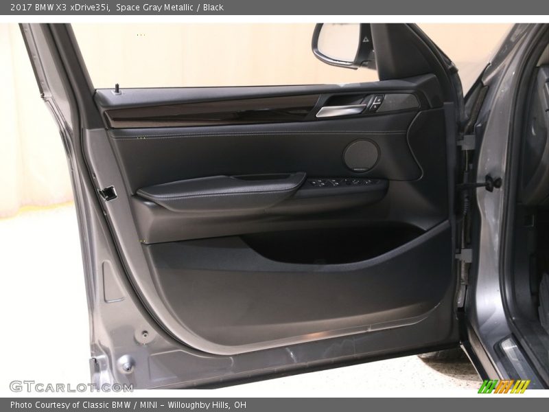Space Gray Metallic / Black 2017 BMW X3 xDrive35i