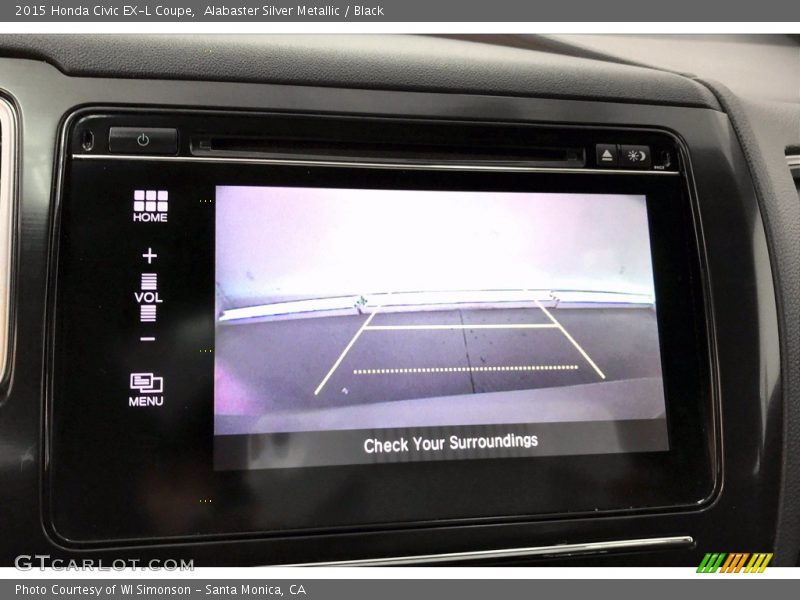 Alabaster Silver Metallic / Black 2015 Honda Civic EX-L Coupe