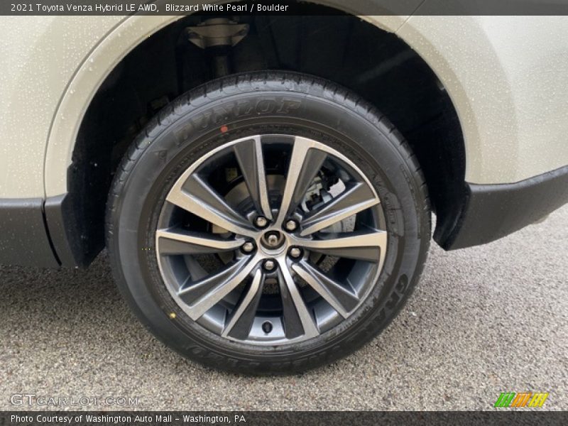 Blizzard White Pearl / Boulder 2021 Toyota Venza Hybrid LE AWD