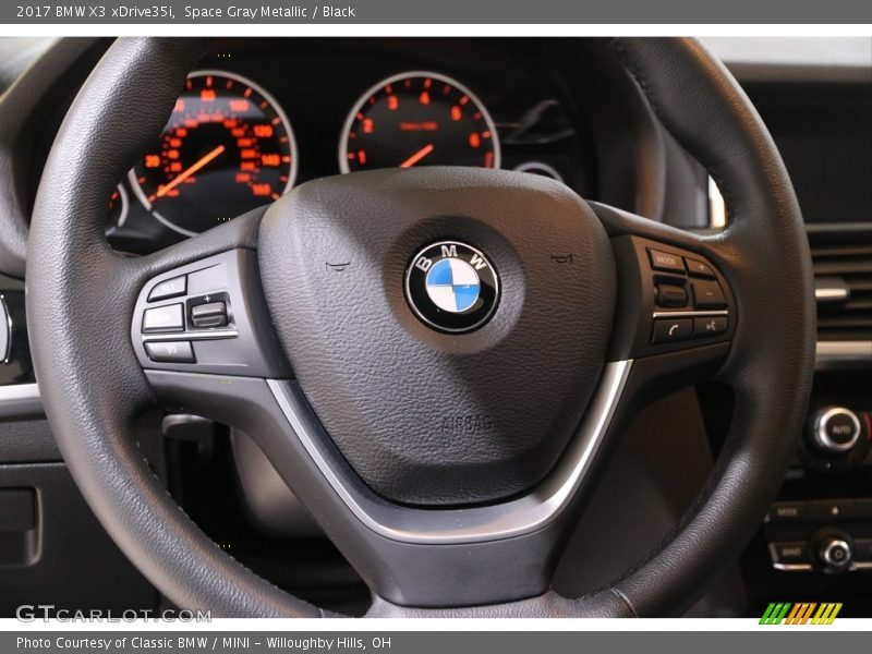 Space Gray Metallic / Black 2017 BMW X3 xDrive35i