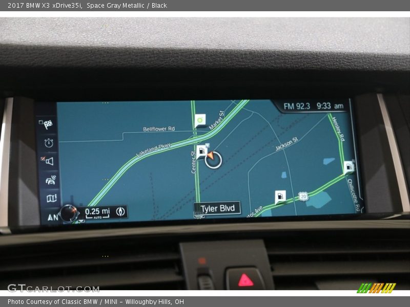 Space Gray Metallic / Black 2017 BMW X3 xDrive35i