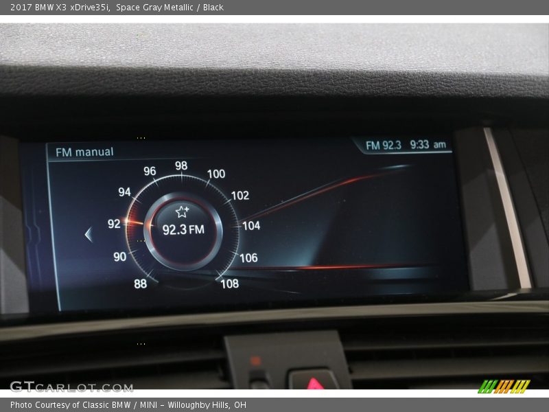 Space Gray Metallic / Black 2017 BMW X3 xDrive35i