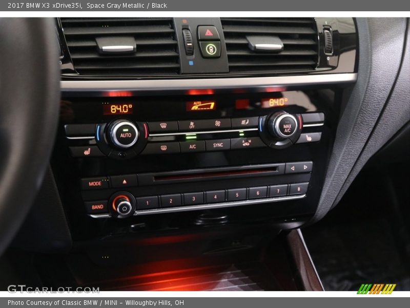 Space Gray Metallic / Black 2017 BMW X3 xDrive35i