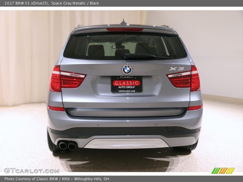Space Gray Metallic / Black 2017 BMW X3 xDrive35i