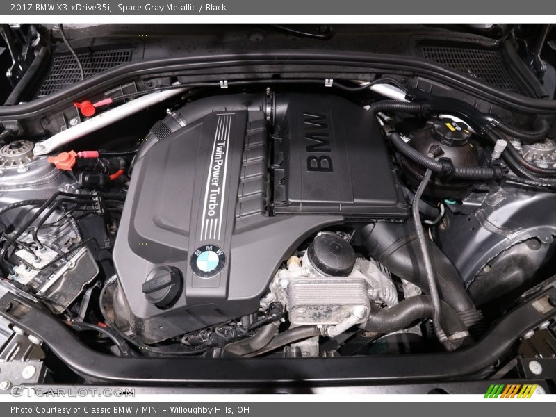 Space Gray Metallic / Black 2017 BMW X3 xDrive35i