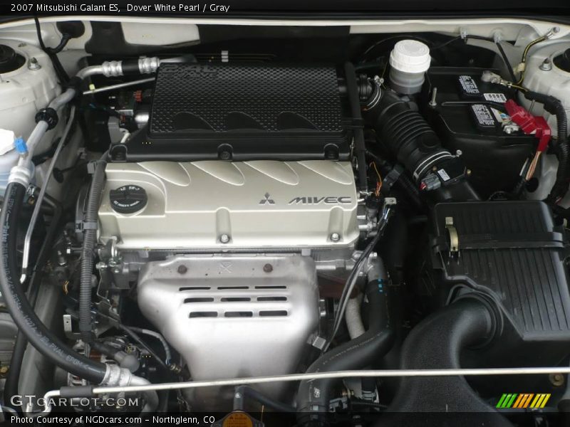 Dover White Pearl / Gray 2007 Mitsubishi Galant ES