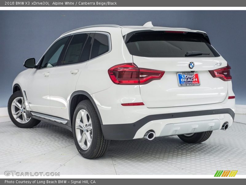 Alpine White / Canberra Beige/Black 2018 BMW X3 xDrive30i