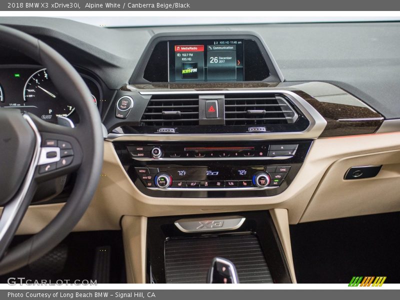 Alpine White / Canberra Beige/Black 2018 BMW X3 xDrive30i
