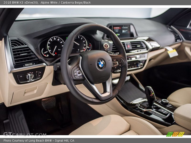 Alpine White / Canberra Beige/Black 2018 BMW X3 xDrive30i