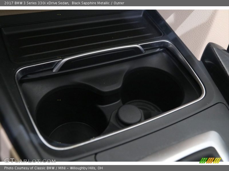 Black Sapphire Metallic / Oyster 2017 BMW 3 Series 330i xDrive Sedan