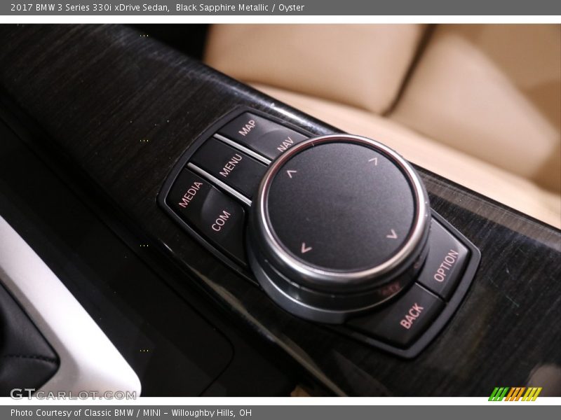 Black Sapphire Metallic / Oyster 2017 BMW 3 Series 330i xDrive Sedan