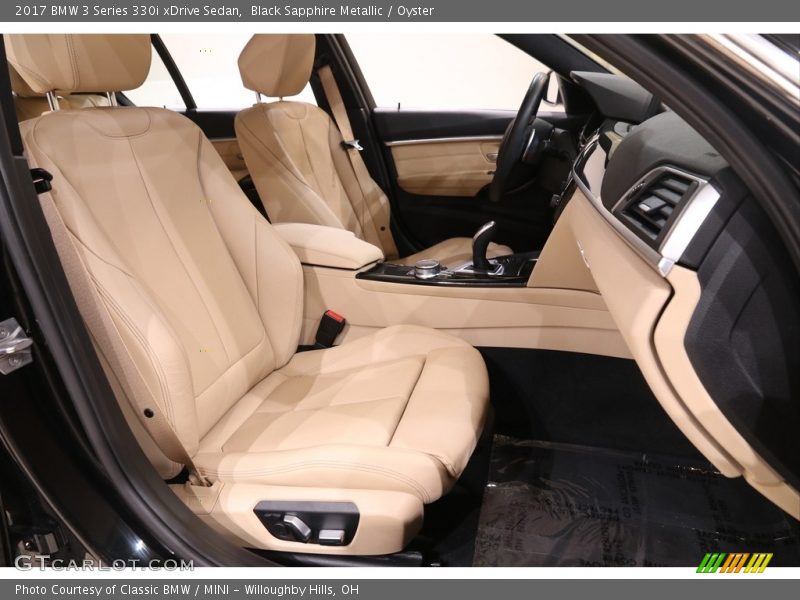 Black Sapphire Metallic / Oyster 2017 BMW 3 Series 330i xDrive Sedan
