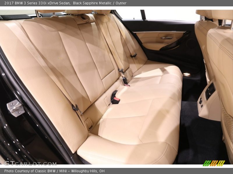 Black Sapphire Metallic / Oyster 2017 BMW 3 Series 330i xDrive Sedan