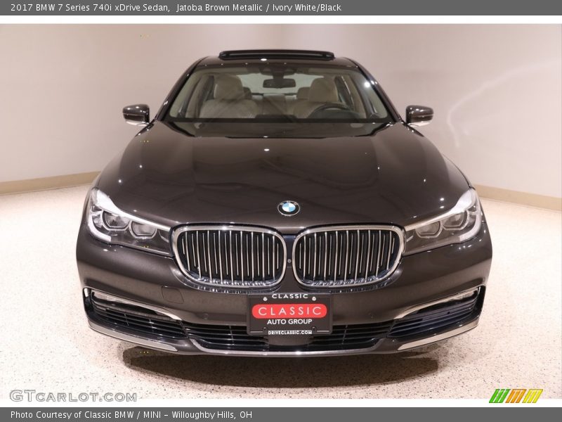 Jatoba Brown Metallic / Ivory White/Black 2017 BMW 7 Series 740i xDrive Sedan