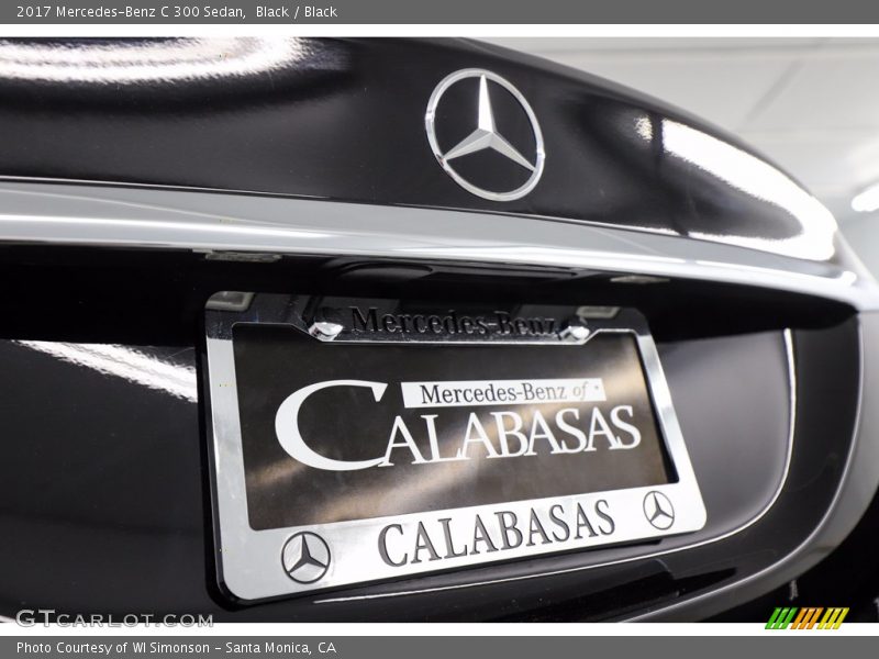 Black / Black 2017 Mercedes-Benz C 300 Sedan