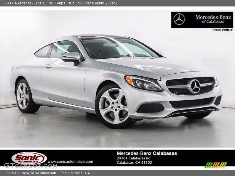 Iridium Silver Metallic / Black 2017 Mercedes-Benz C 300 Coupe