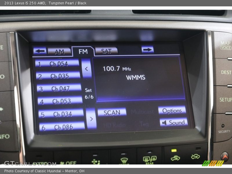 Tungsten Pearl / Black 2013 Lexus IS 250 AWD