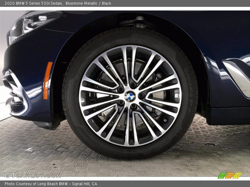 Bluestone Metallic / Black 2020 BMW 5 Series 530i Sedan