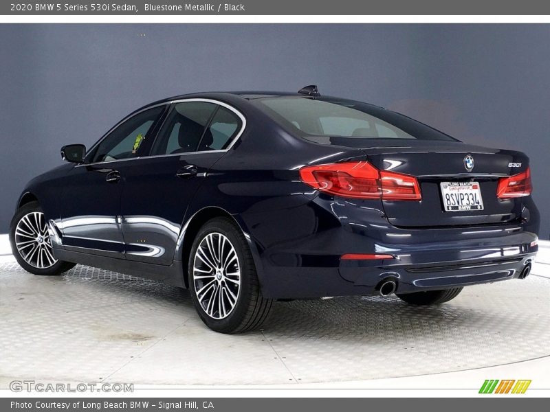 Bluestone Metallic / Black 2020 BMW 5 Series 530i Sedan